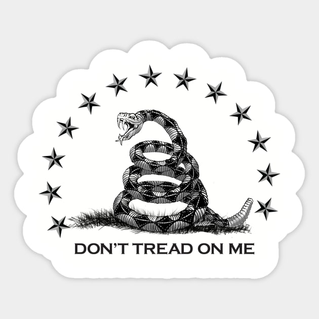 Dont Tread On Me - DTOM Sticker by DDGraphits